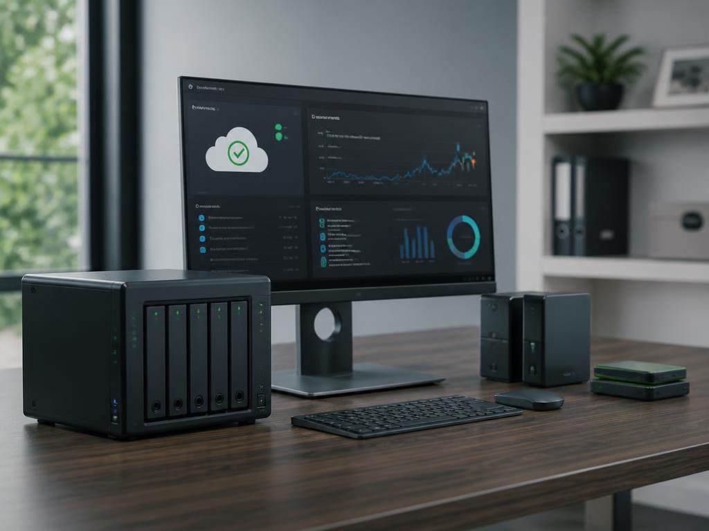Backup storage and server hardware used for protected client data