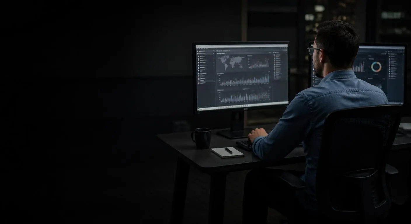 Security operations dashboards used to watch for threats