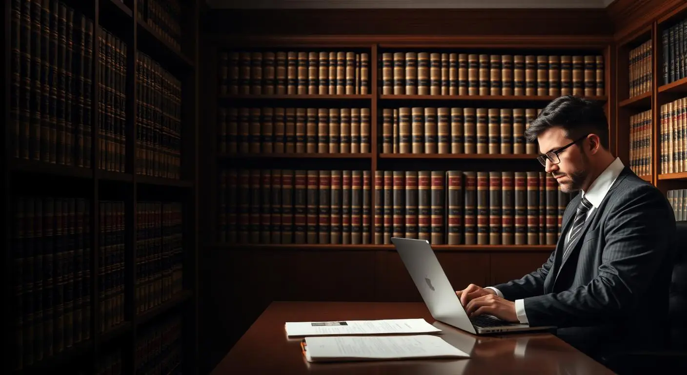 Practice-management software in use at a legal office