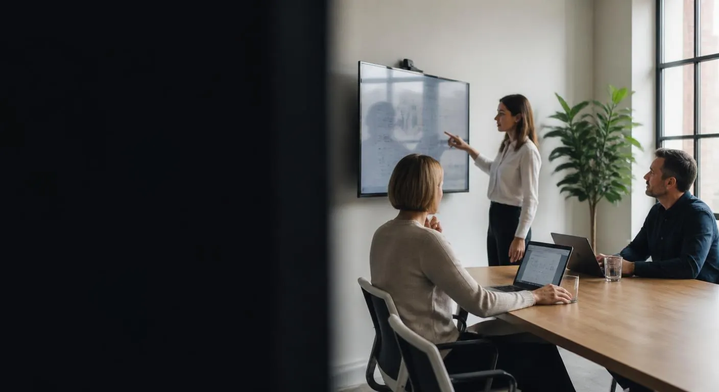 Microsoft 365 collaboration tools in use on a laptop